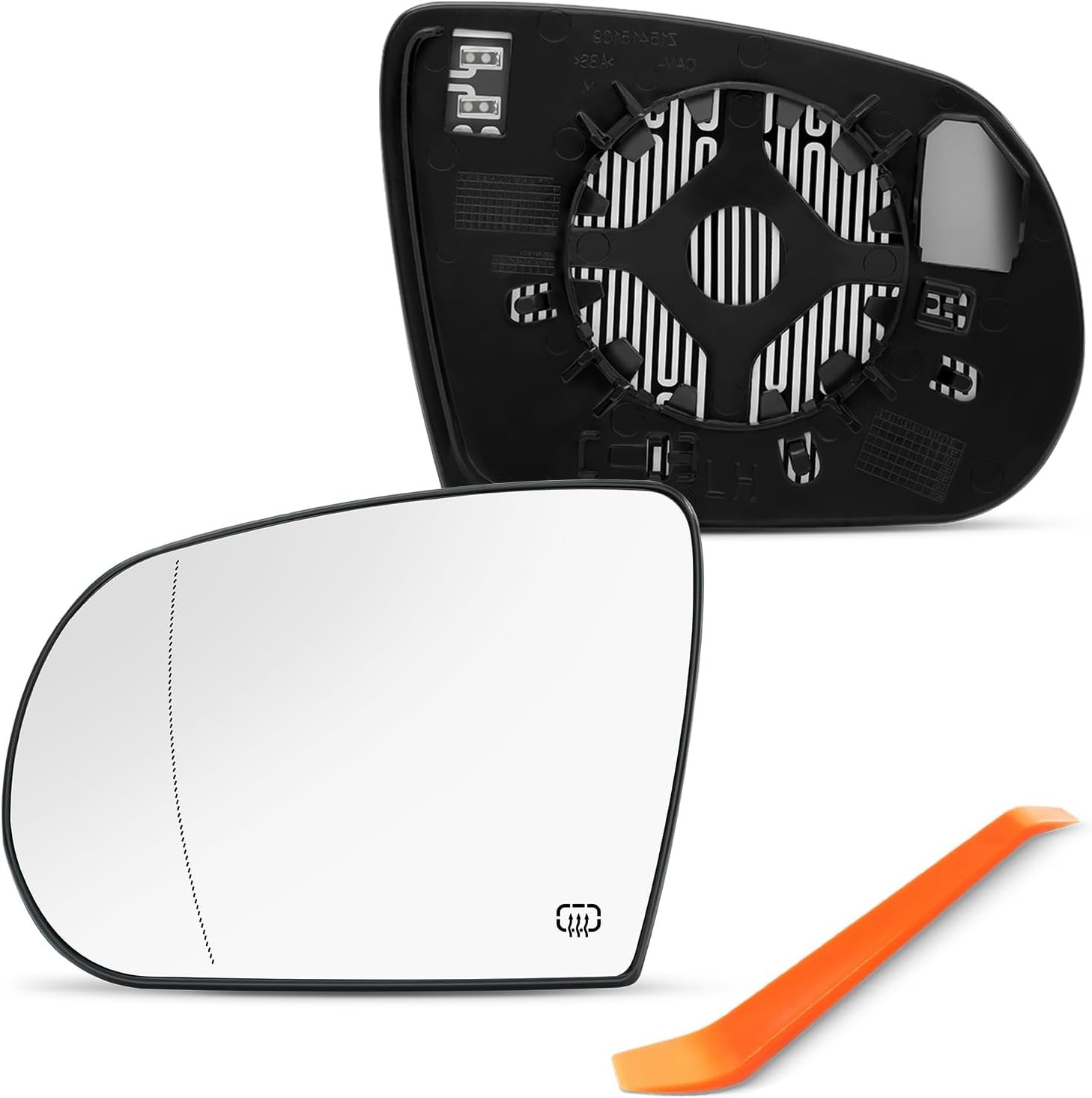 2014-2019 Jeep Cherokee 2017-2021 Compass Driver Side Mirror Chrome Power Heated