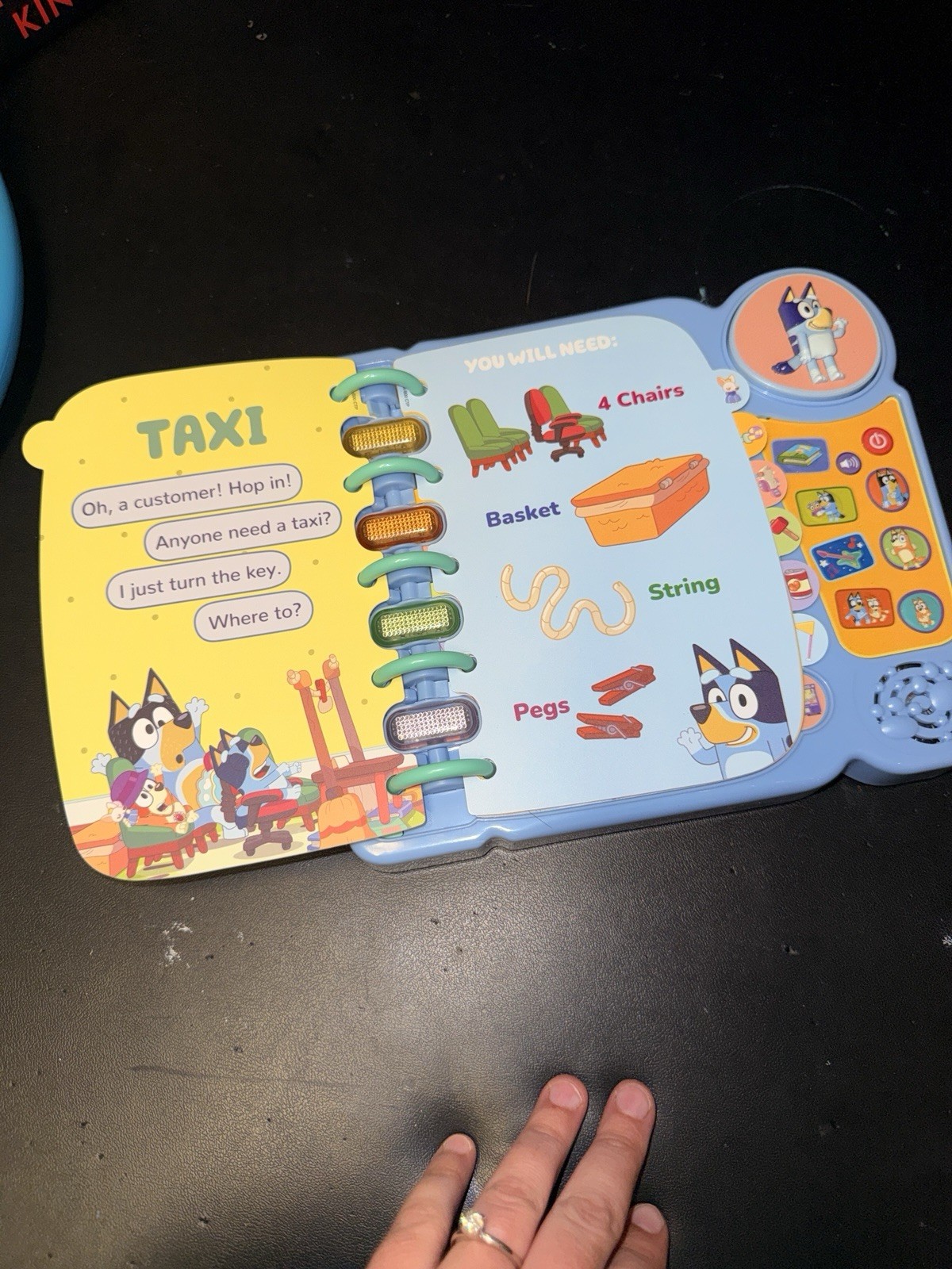Blueys Book of Games Play Taxi, Hotel, Zoo, Claw Over 400 Sound Phrases VTech