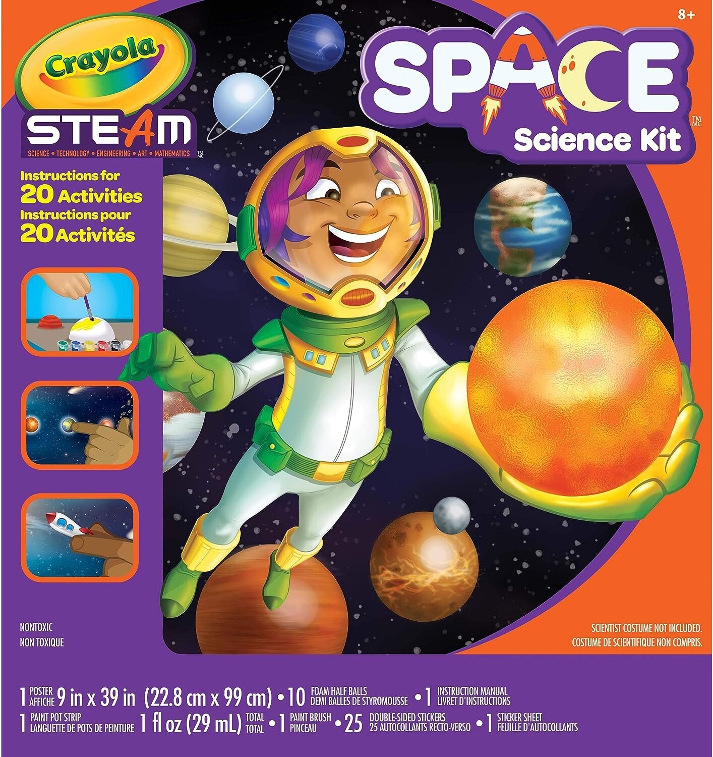 Crayola STEAM Solar System Science Kit Educational Toy Gift for Kids Ages 7 – 10