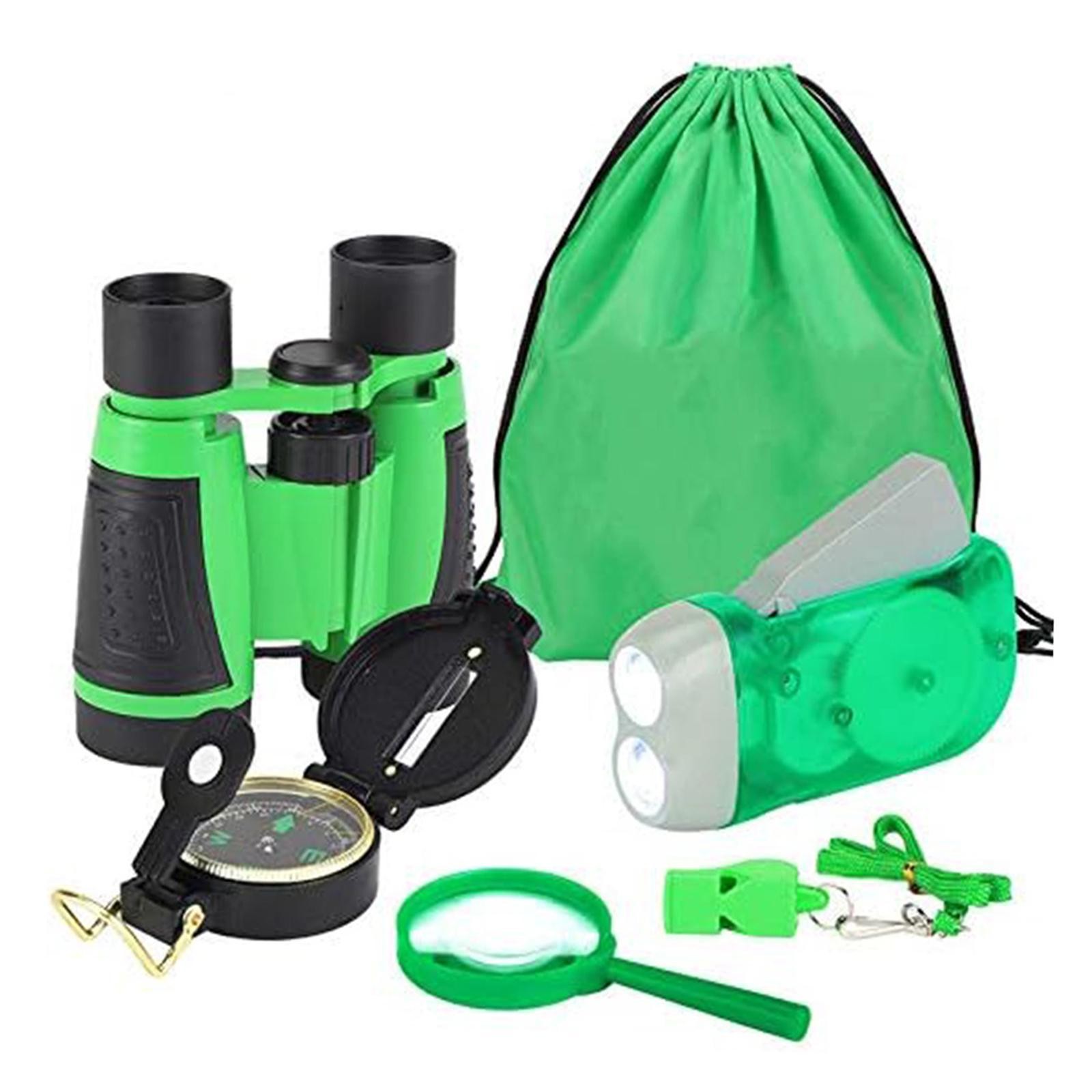 5 Pieces Kids Explorer Kit Nature Exploration Set Compass Magnifying Glass Mini