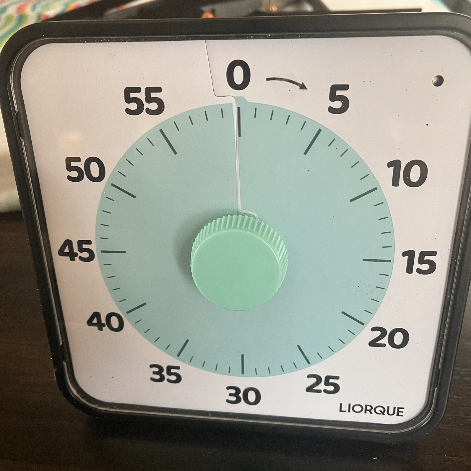 LIORQUE 60 Minute Visual Timer for Kids & Adults – Silent Countdown, Blue