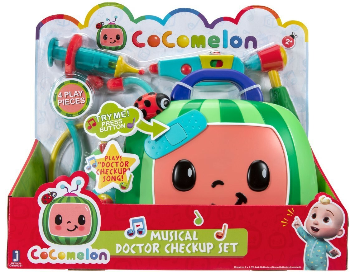 CoComelon Musical Doctor Checkup Play Set – Thermometer and more! Jazwares