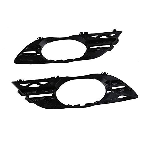 Fog Light Chrome Grille Trim Cover Front Bumper Left & Right 4Pcs Compatible