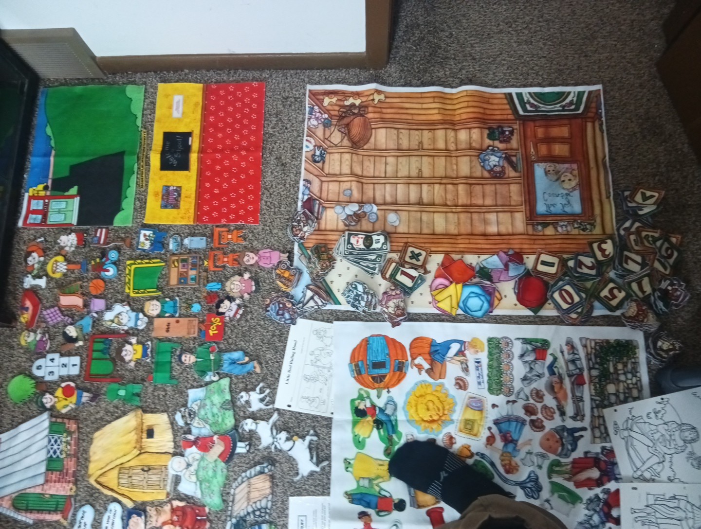 The Story Teller Felt Flannel Boards, Many Stories Lot School Princes TD17D
