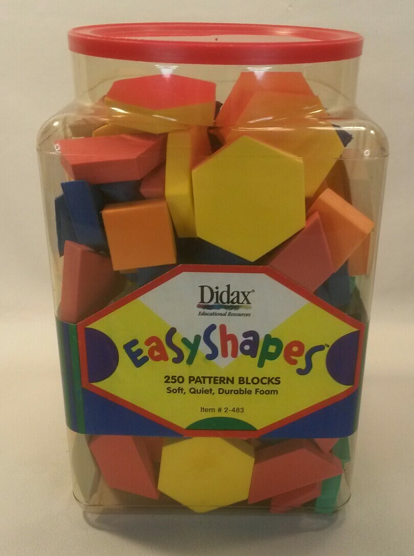 ☆ NEW Easy Shapes Color Cubes geometry #2-483 OPENED CONTAINER F/SHIP