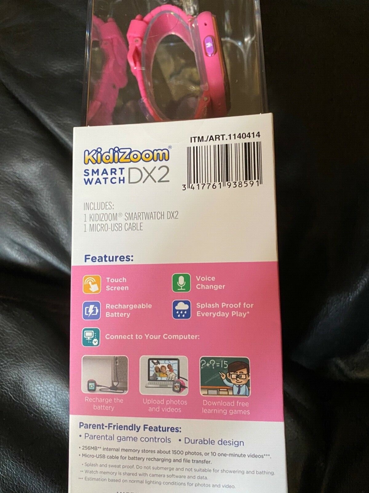  Vetch KidiZoom SMART WATCH DX2 Pink Dual Cámara Item80-193859 +USB Cable 🎄Gift