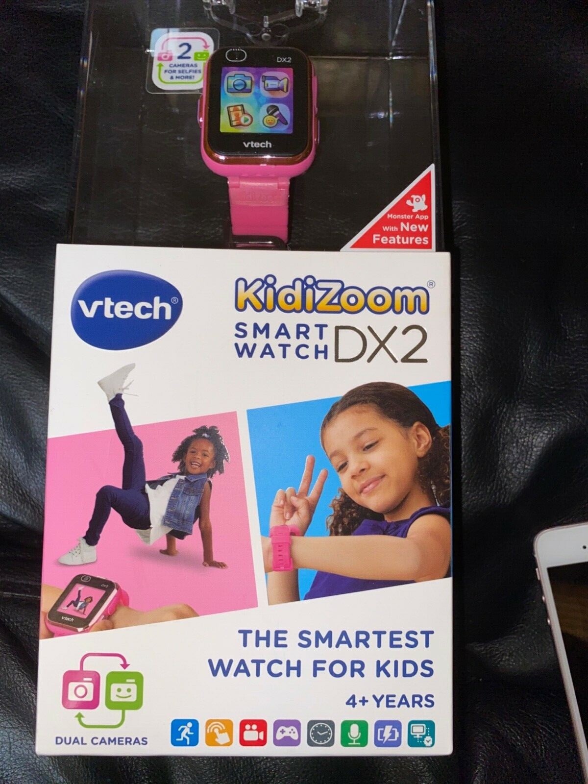  Vetch KidiZoom SMART WATCH DX2 Pink Dual Cámara Item80-193859 +USB Cable 🎄Gift