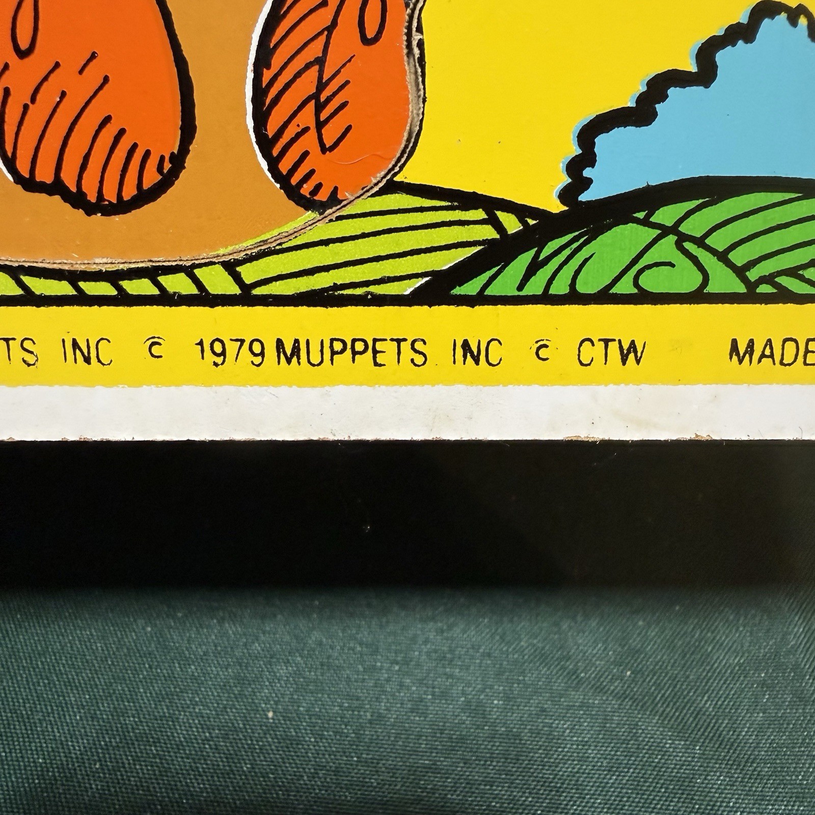Vintage 1979 Grover Sesame Street Playskool Puzzle Jim Henson Muppets Frank Oz