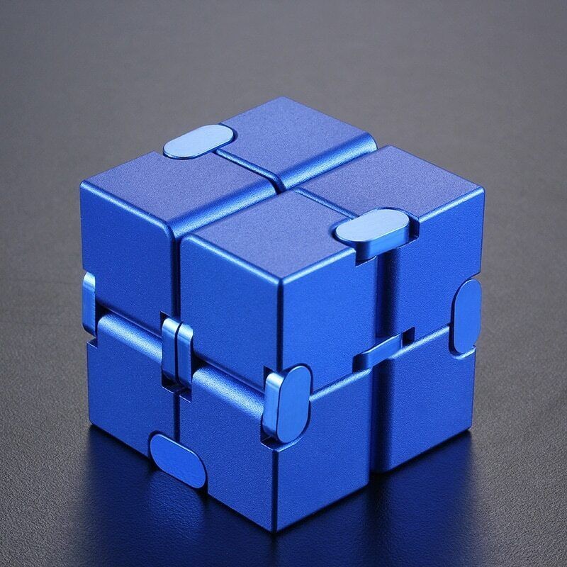Stress Relief Toy Premium Metal Infinity Cube Portable Decompresses Relax Toys