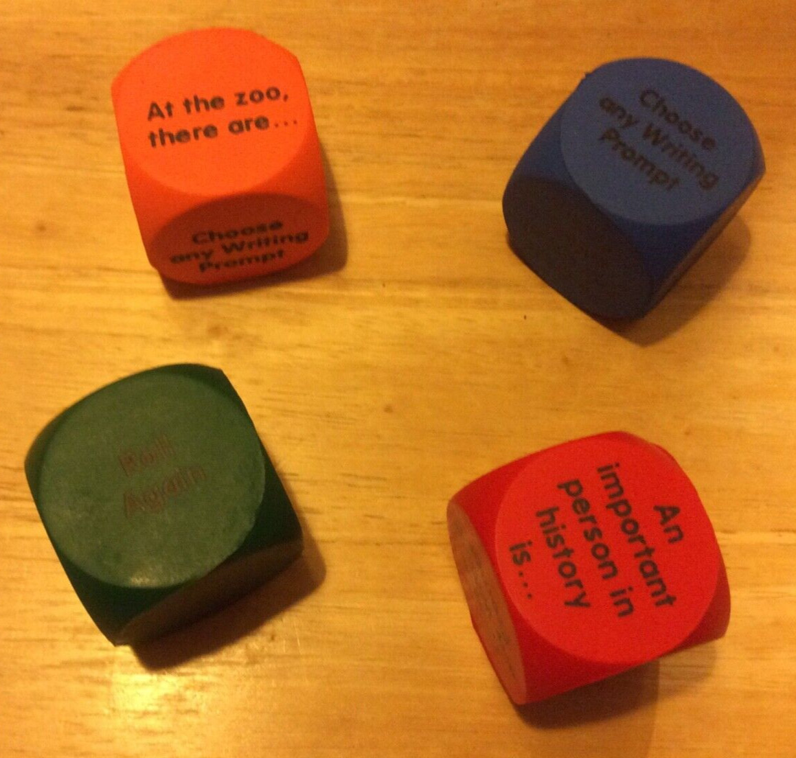 Learning Resources Writing Prompt and Critical Thinking Cubes ( Set of 4)