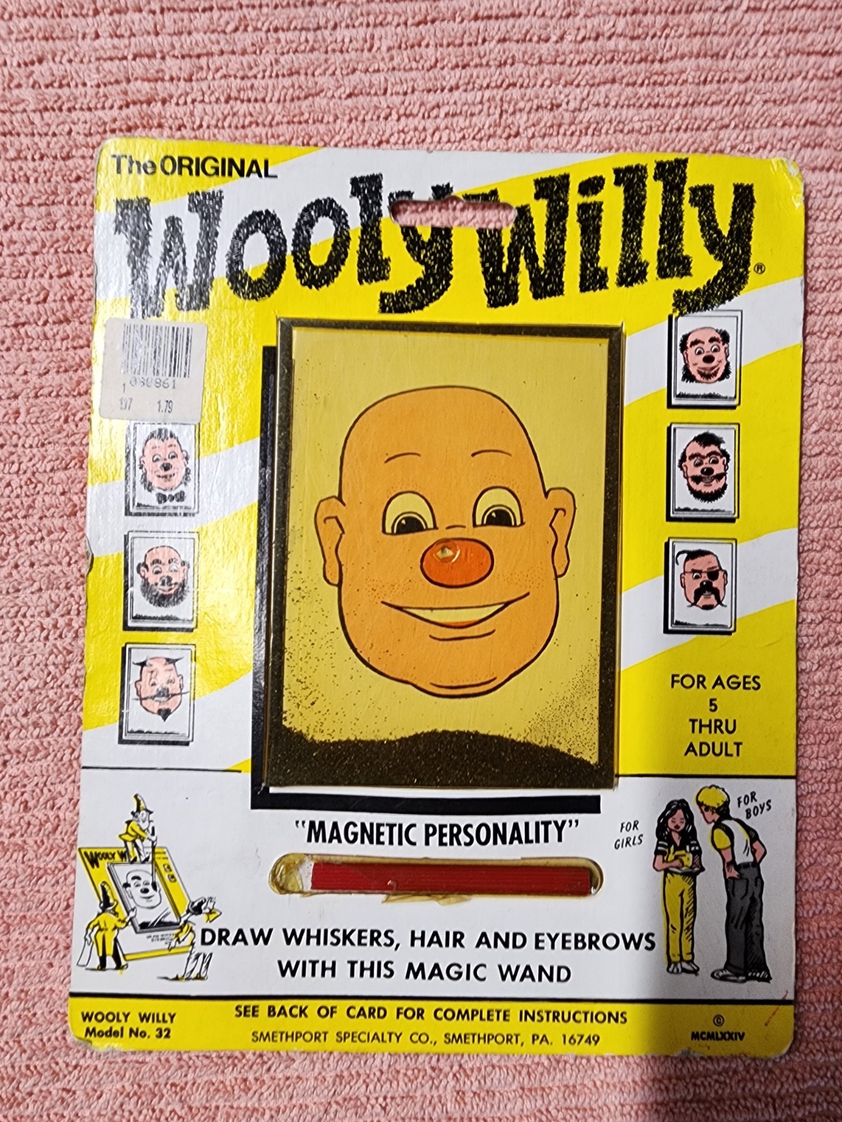 🔥The Original Wooly Willy Magnetic Drawing Toy Wand Still incased