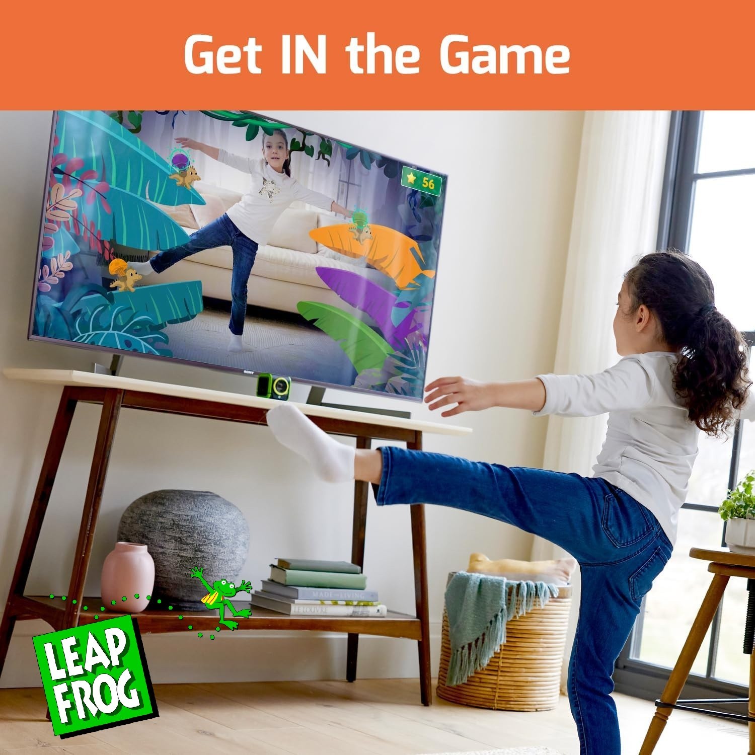 NEW LeapFrog LeapMove Gaming Console Motion-Based Learning 25 Preload Games