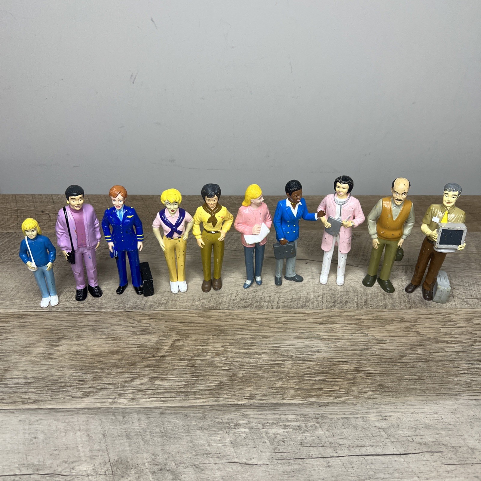 Lakeshore Block Play People Community Members Workers Career Figures Lot Of 10