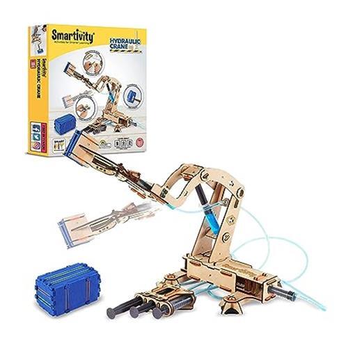 Smartivity Hydraulic Crane, STEM DIY Fun Toy, Educational Activity Game for Kids