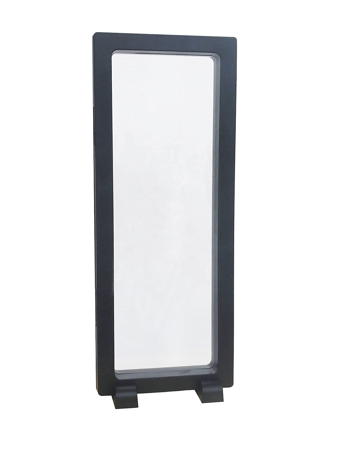 Coin Display Frame, Clear 3D Floating Holder Box Case for Challenge Black