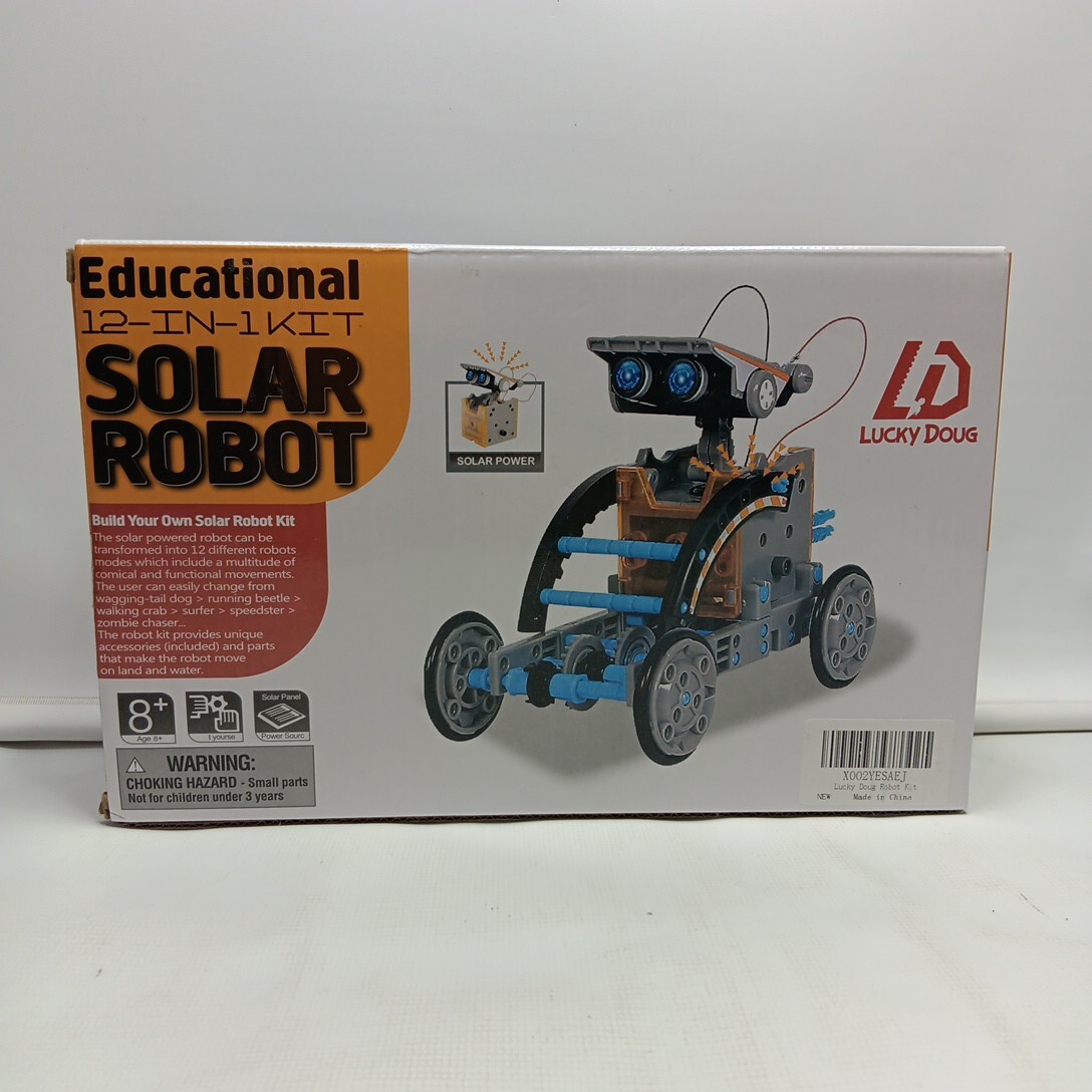 Solar Robot Kit Lucky Doug 12-in-1 STEM Projects KIT For Kids Age 8-12 NIB