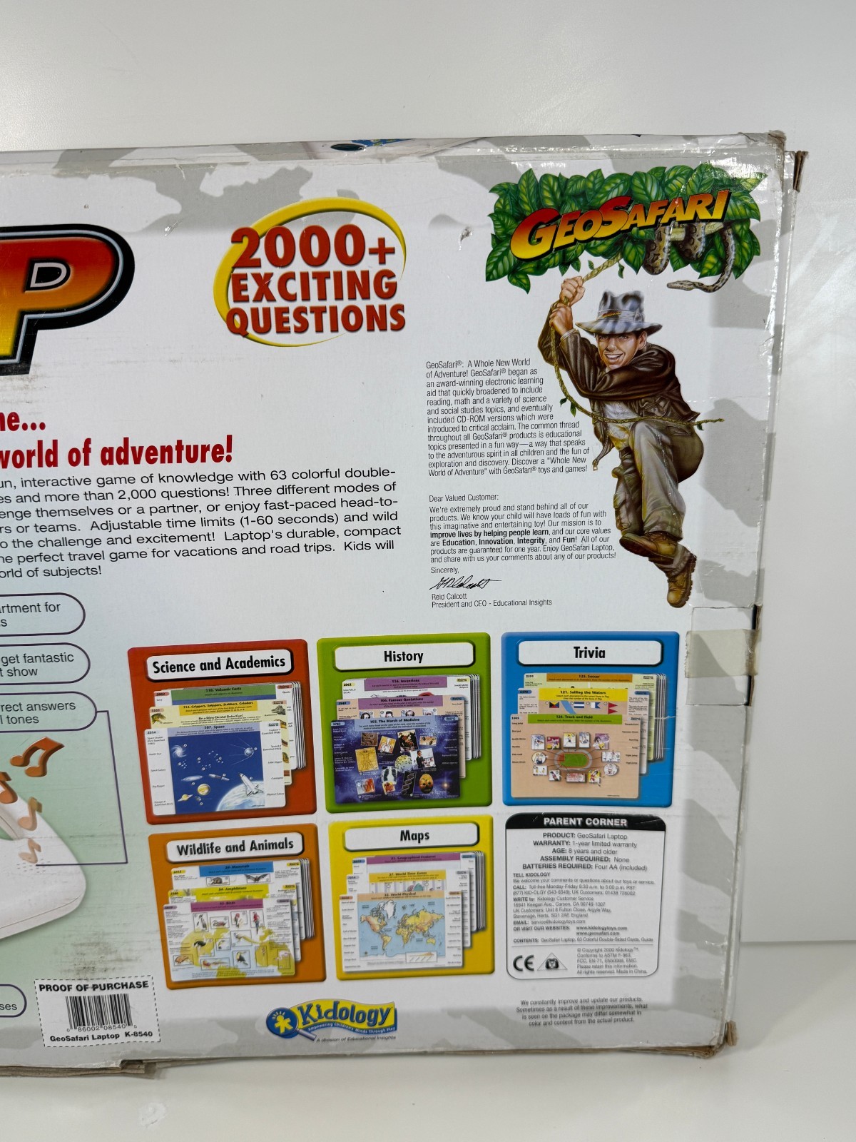 GeoSafari Laptop Know it All Learning System K-8540 Homeschool New Old Stock