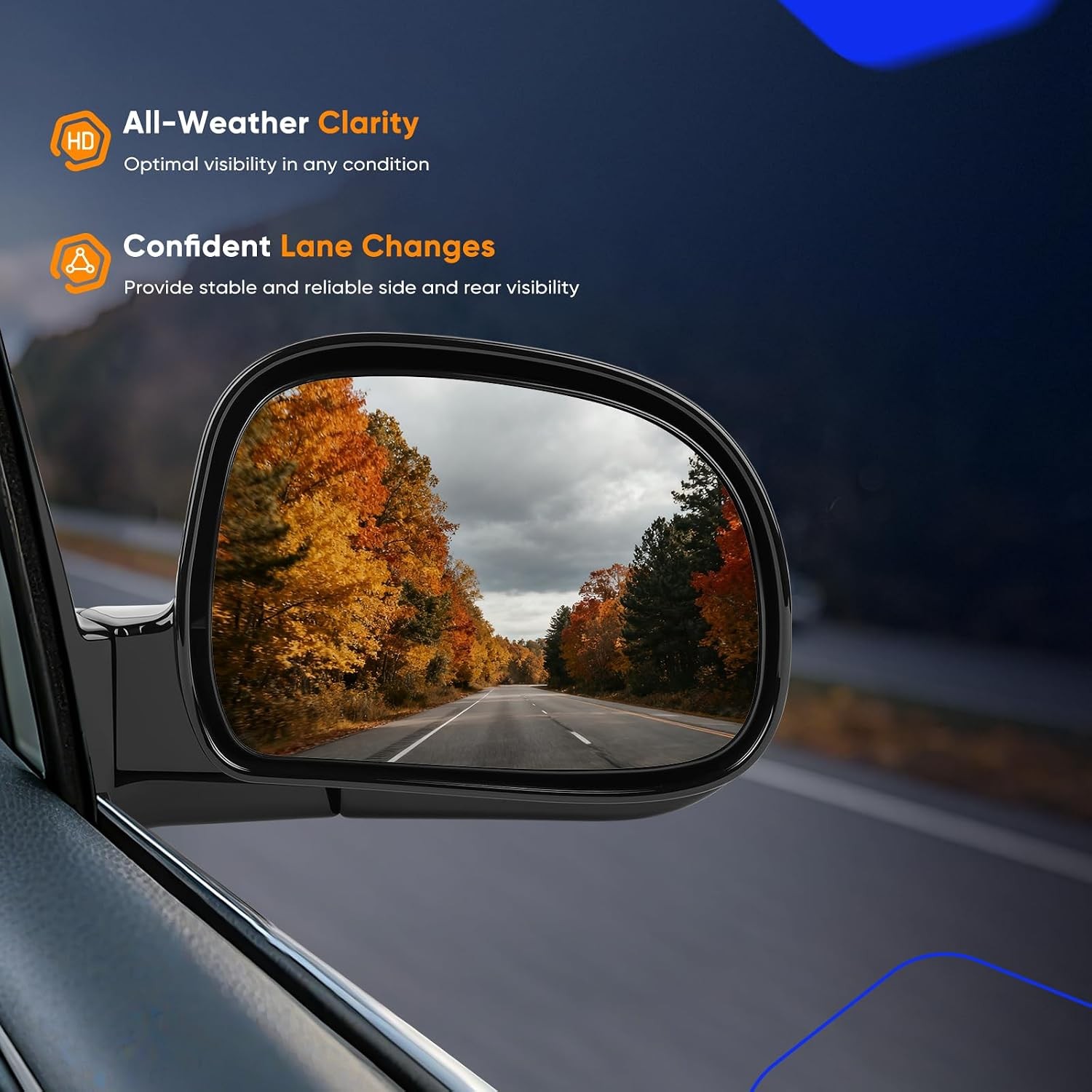 ECCPP Manual Left Right Side Mirror Chevy Blazer S10