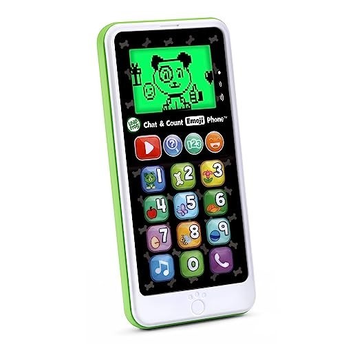 Interactive Emoji Phone for Kids – Chat & Count Learning Toy, Green