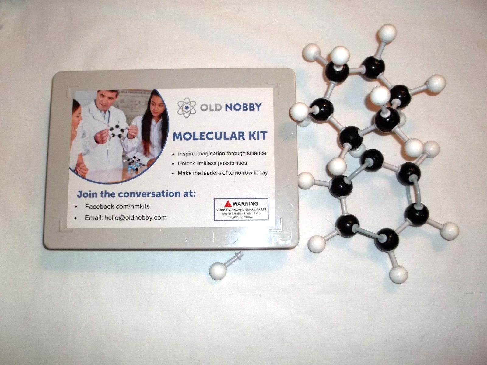 two Old Nobby Molecular Kits 1 New in package Molecular Model Kit Atoms
