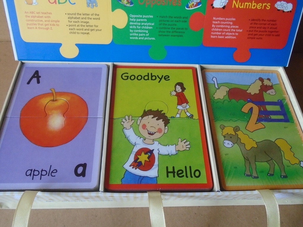 Early Learning Puzzle Set (ABC/Opposites/Numbers) by SpiceBox (100% complete)
