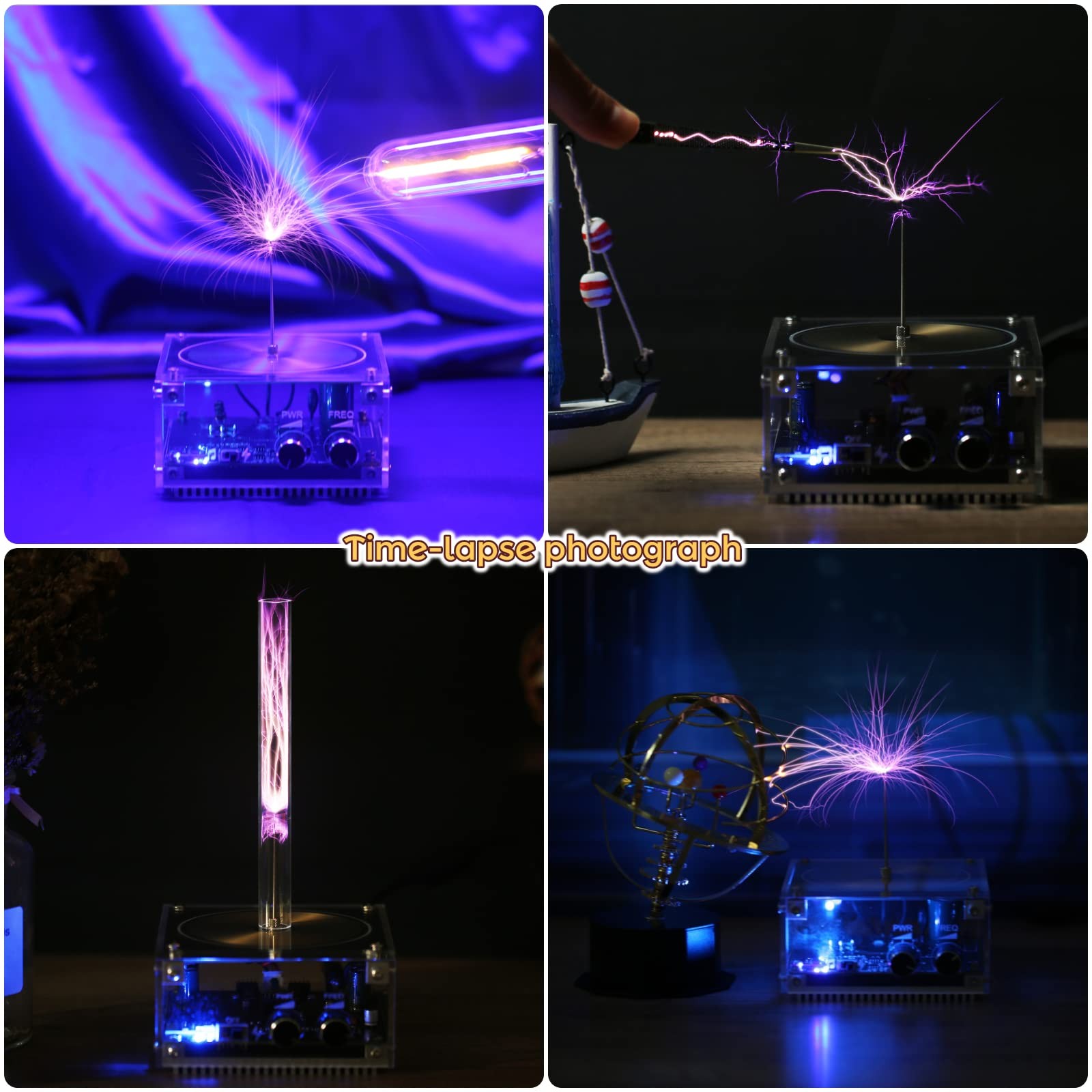Bluetooth Music Tesla Coil Arc Plasma Loudspeaker Wireless Transmission Exper…