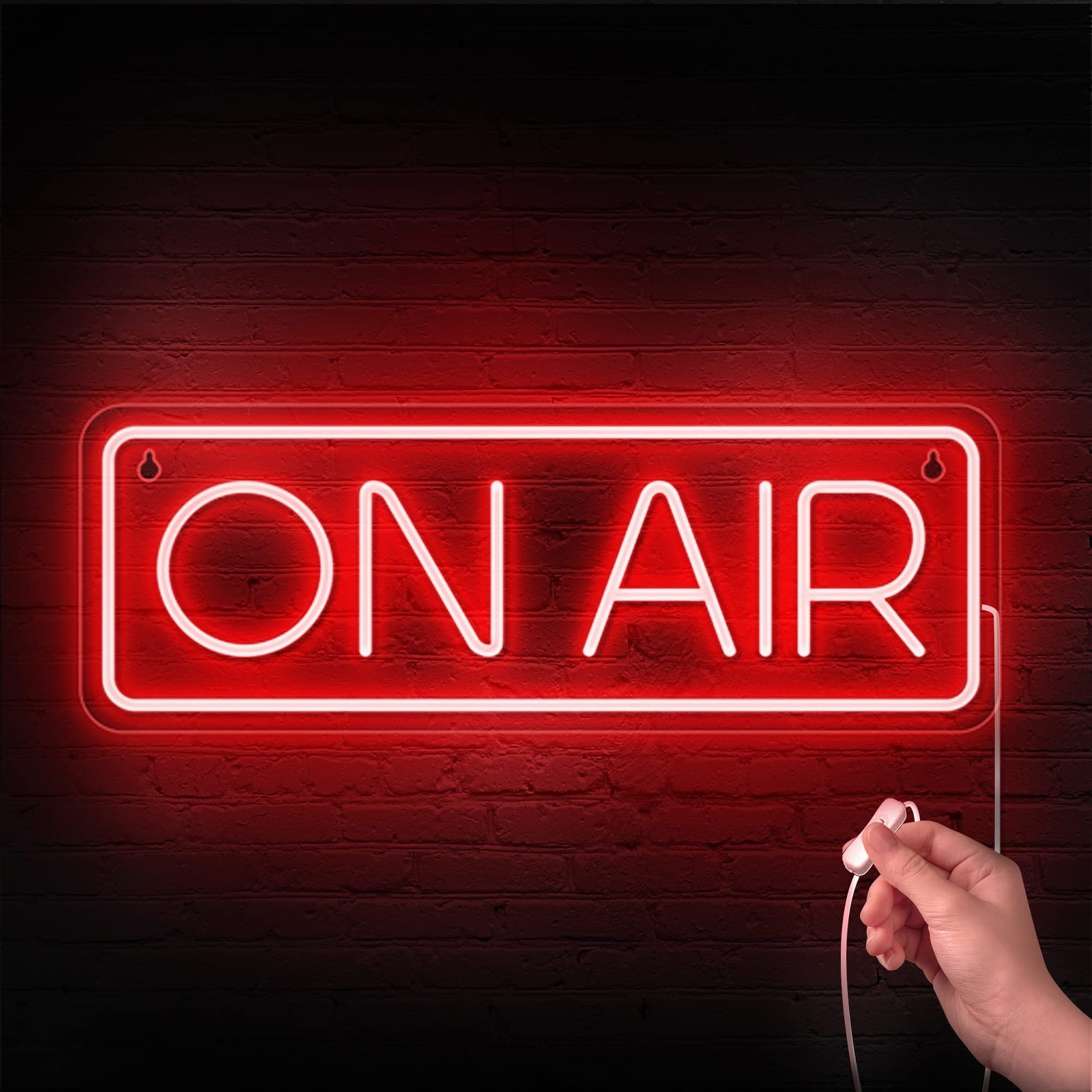 ON AIR Neon Sign – Live On Air Sign for Streaming/Gaming/Recording Studio Dec…