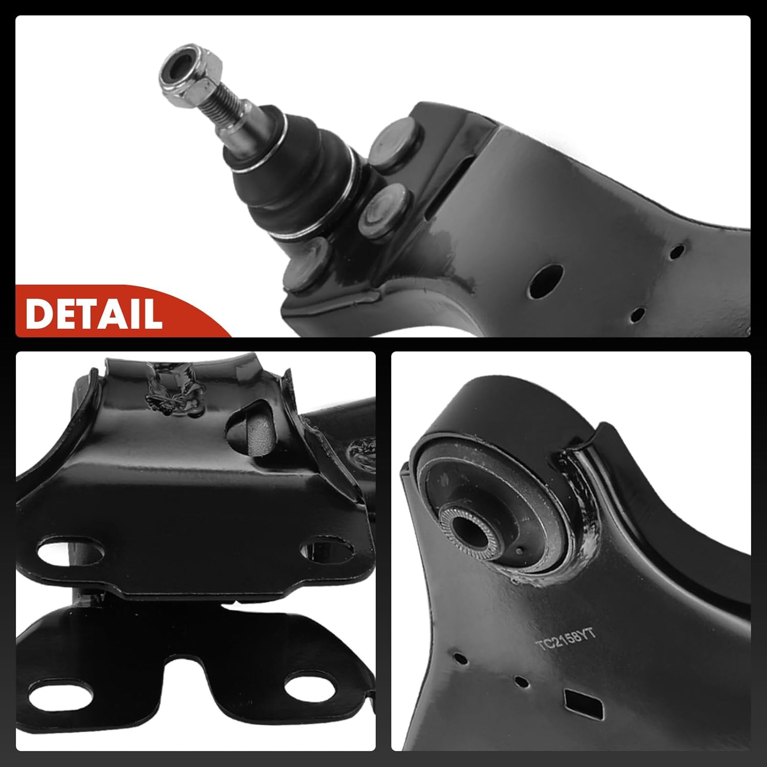 Front Left Lower Control Arm, with Ball Joint & Bushing, Compatible with Volvo S