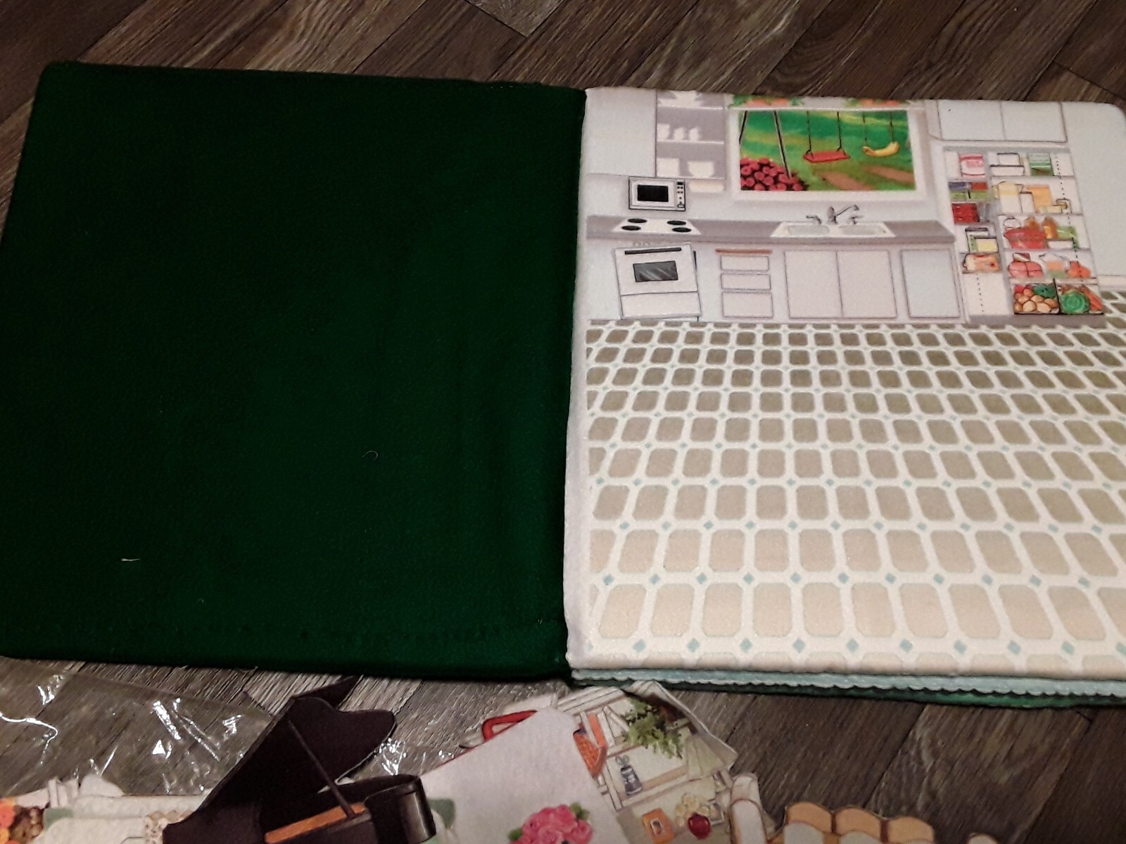 Flannel Quiet Book Handmade 4 scenes 36 pieces