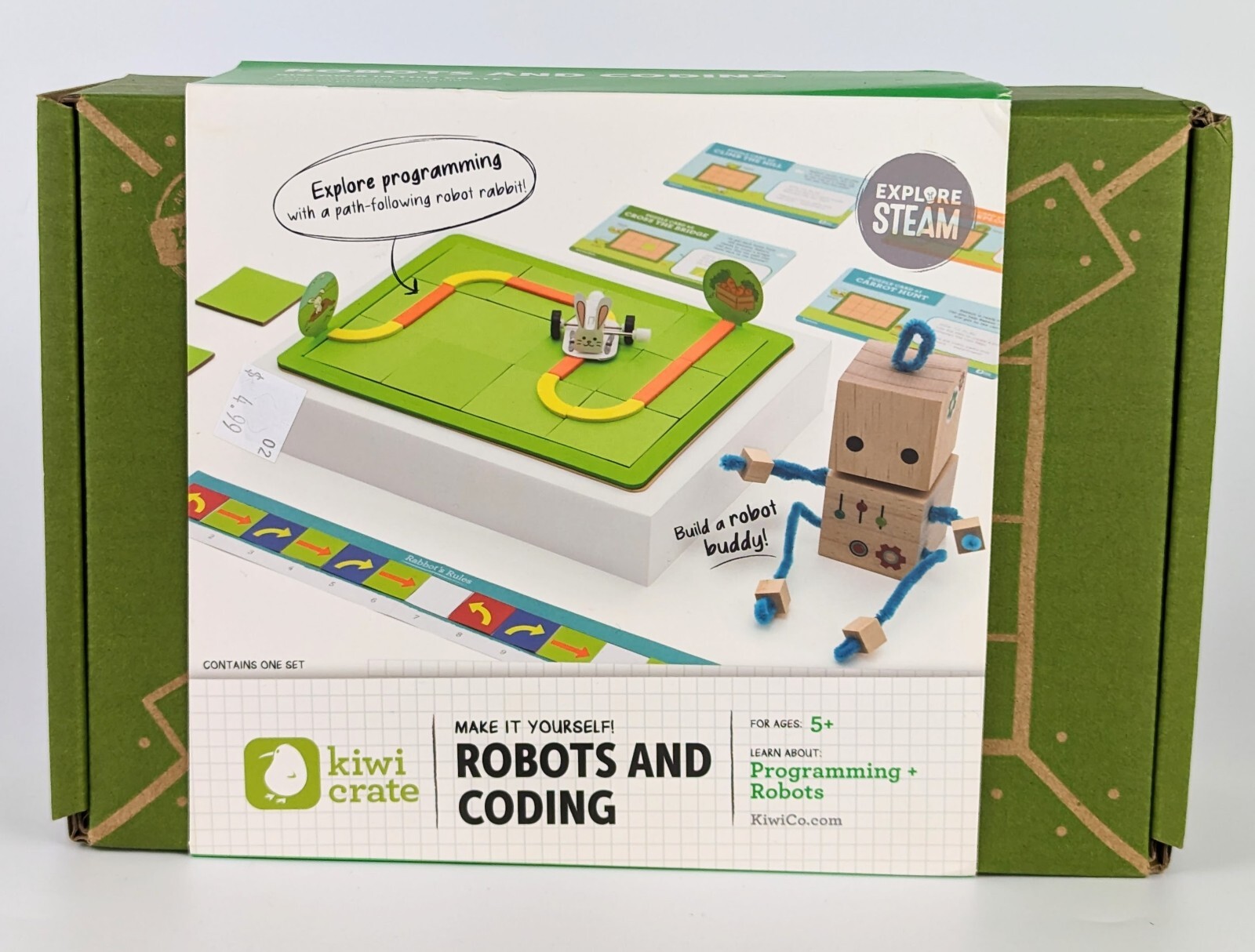 NEW KIWI Crate Mechanics Robots and Coding Game Kids 5+ Programming Robots