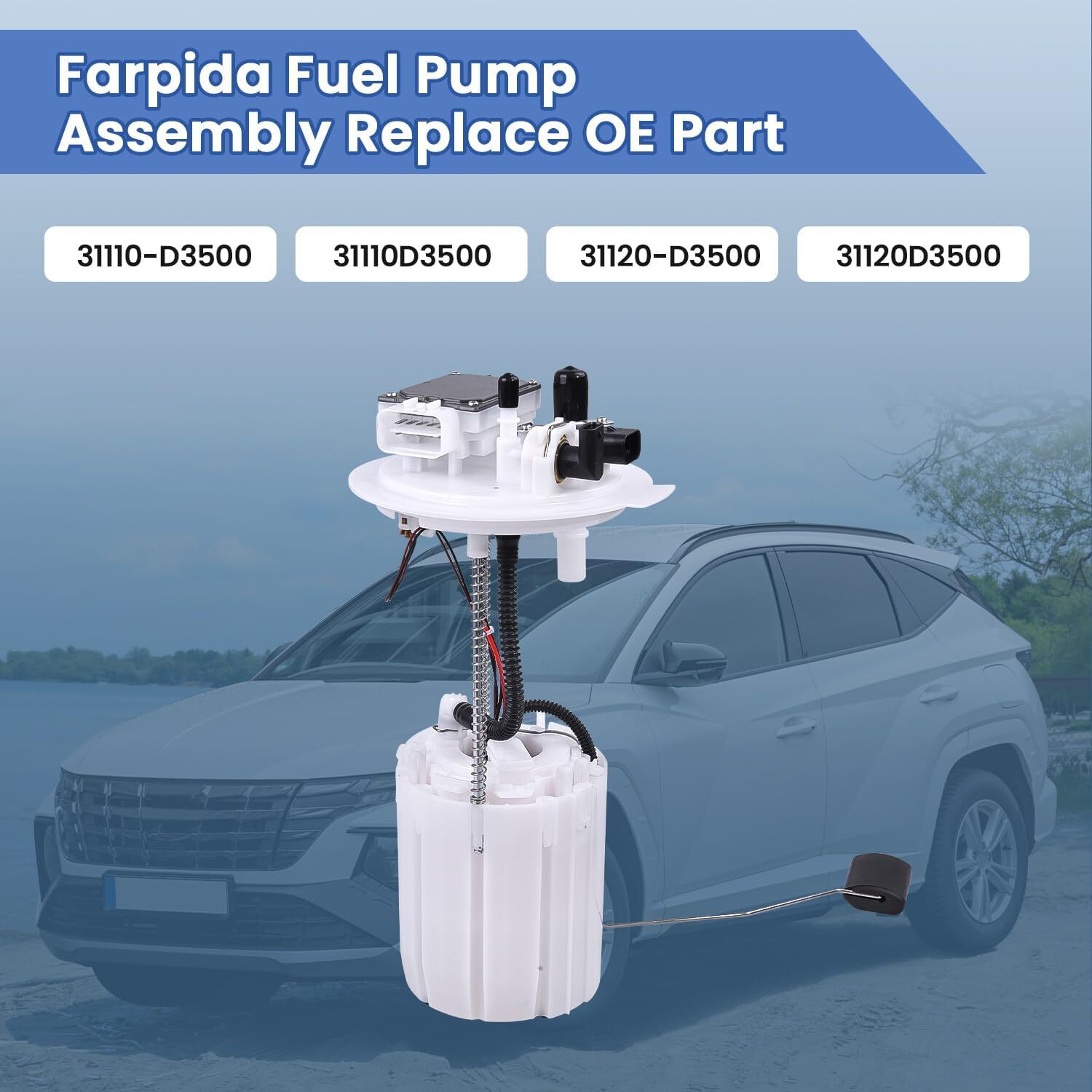 31120D3500 31120-D3500 Fuel Pump Assembly with Sending Unit Fits for Hyundai