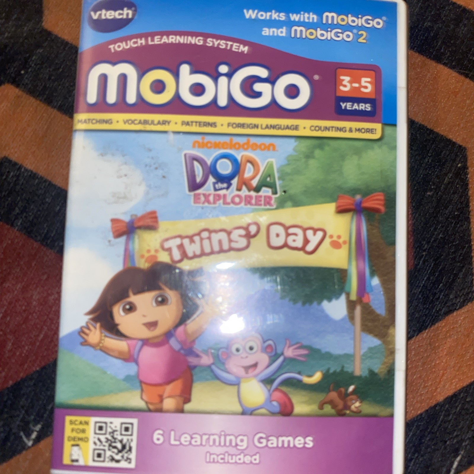 Vetch Dora The Explorer Twins Day MobiGo 6 Learning Games Brand New Sealed
