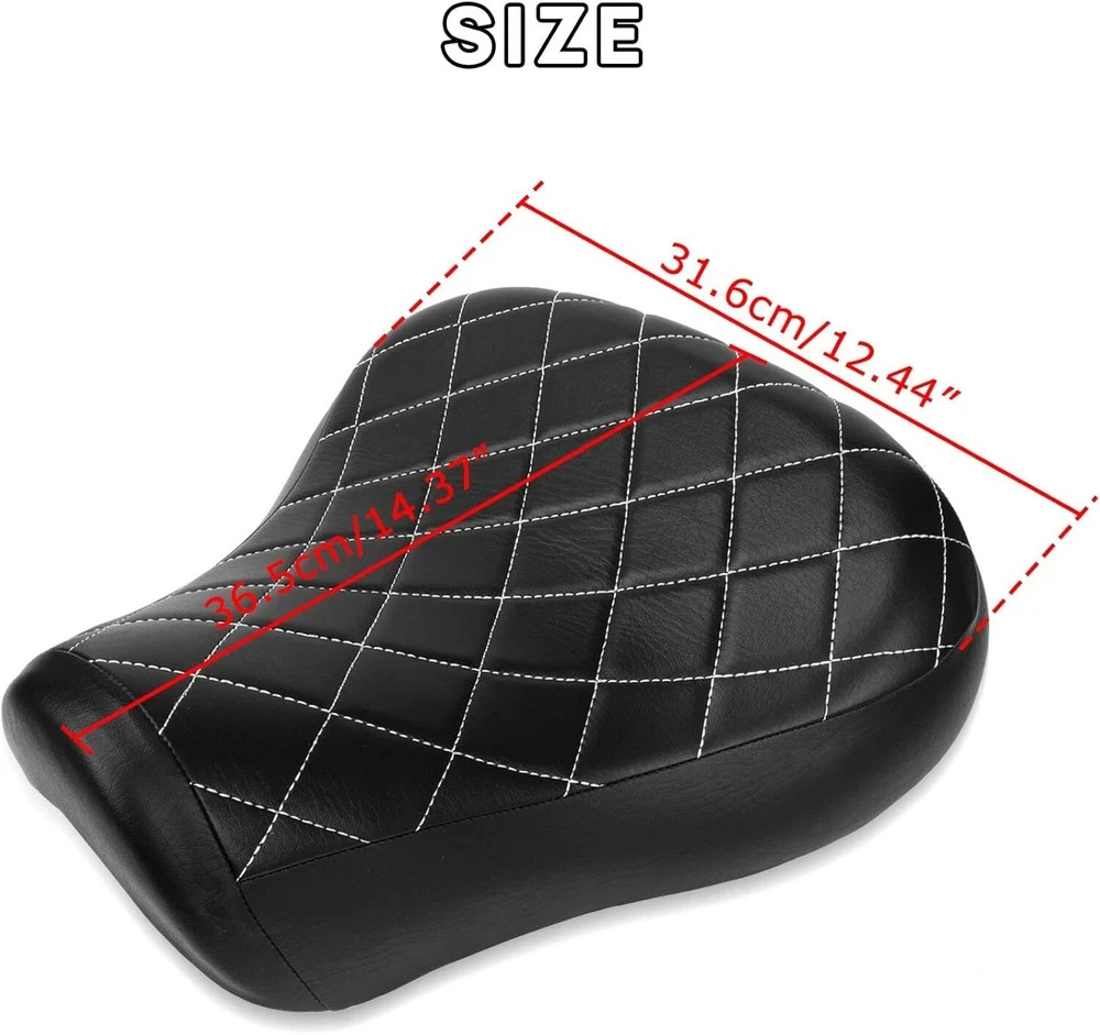 Sportster Driver Seat, PSLER Motorcycle Front Rider Driver Solo Seat Cushion for