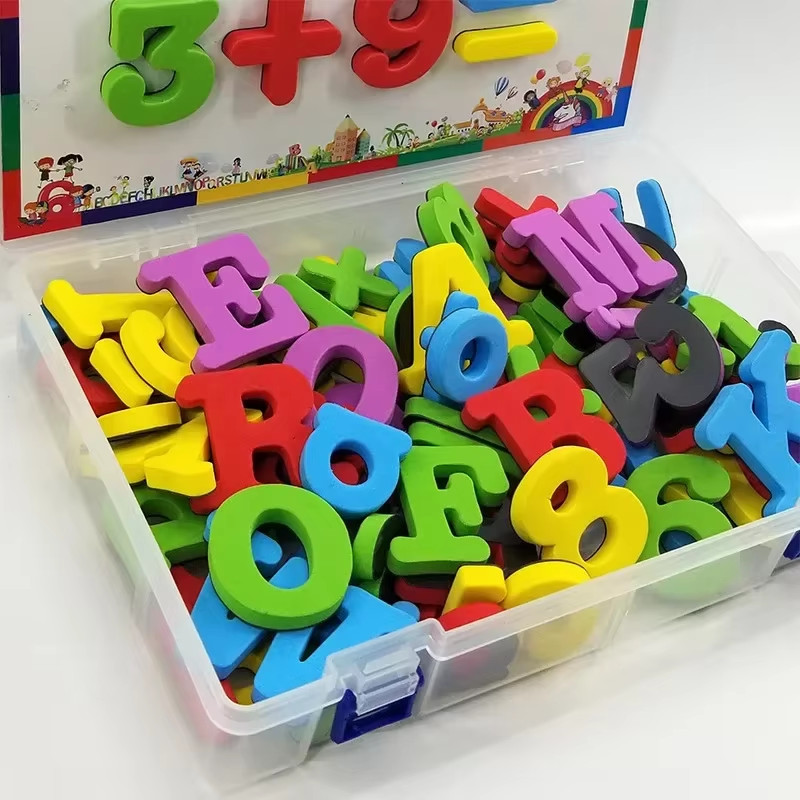 Magnetic Letters Numbers ABC 123 Set 13x10x10cm/5.1×3.9×3.9in Fridge Toy