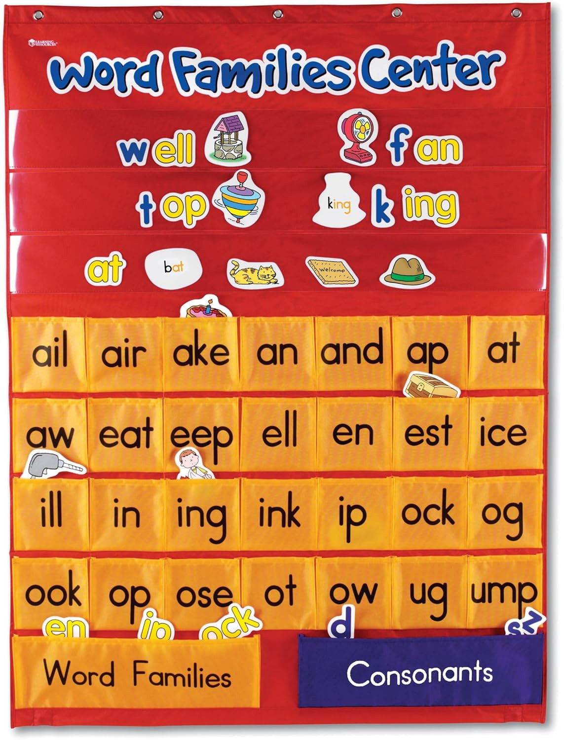 Word Families & Rhyming Center Pocket Chart – Classroom Pocket Charts, Word Fami