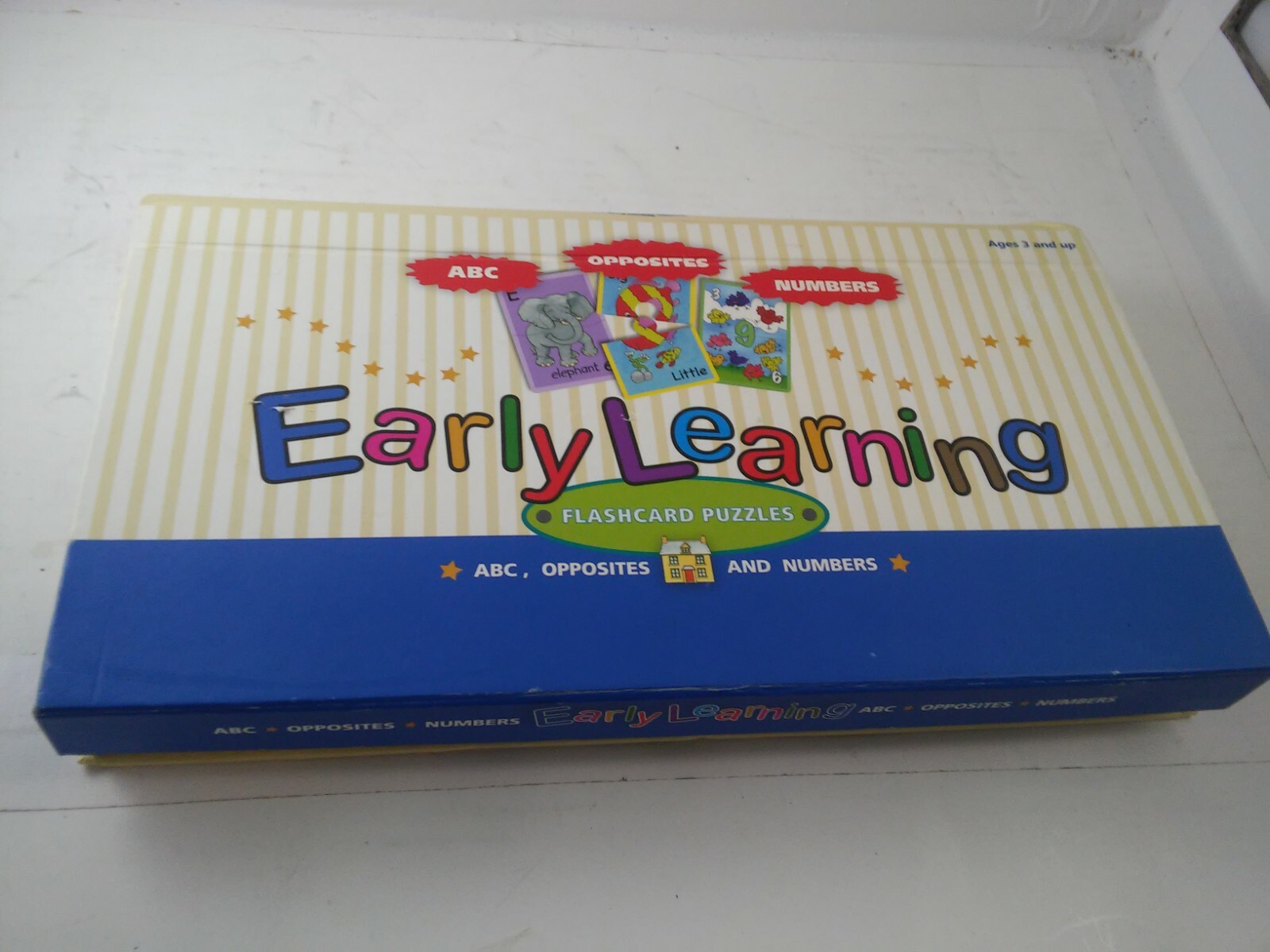Early Learning 78 FLASHCARD PUZZLES Set ~ABC, OPPOSITES & NUMBERS by Spicebox