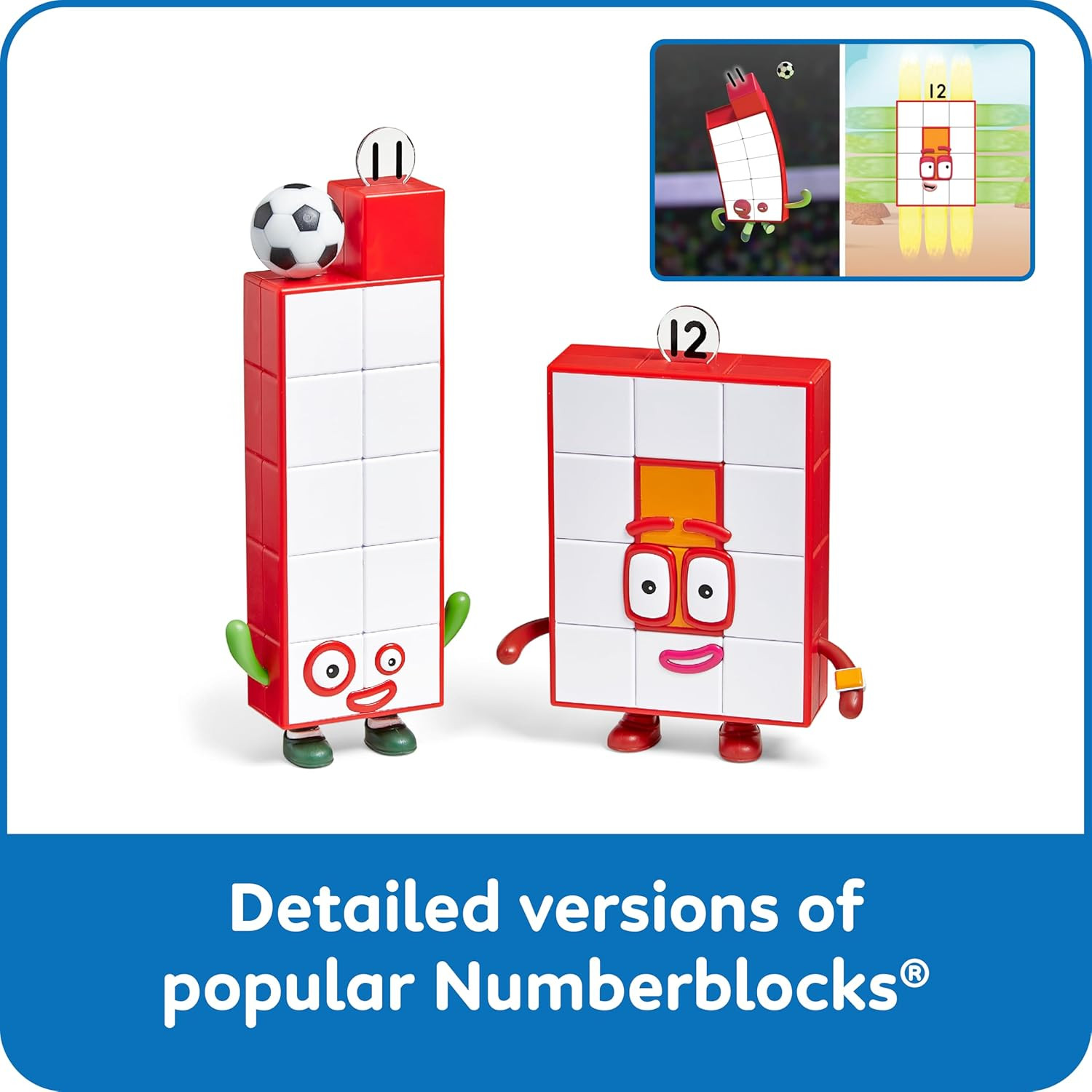 Numberblocks Friends Eleven and Twelve Figures, Numbers for Toddlers, Math Toys
