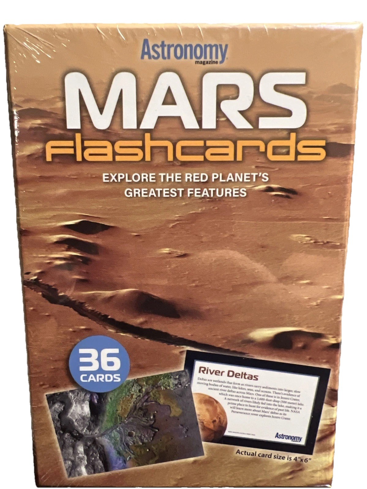 Astronomy Mars Flash Cards 4×6 Sturdy 36 Count New In Box Sealed Space Gift Stem