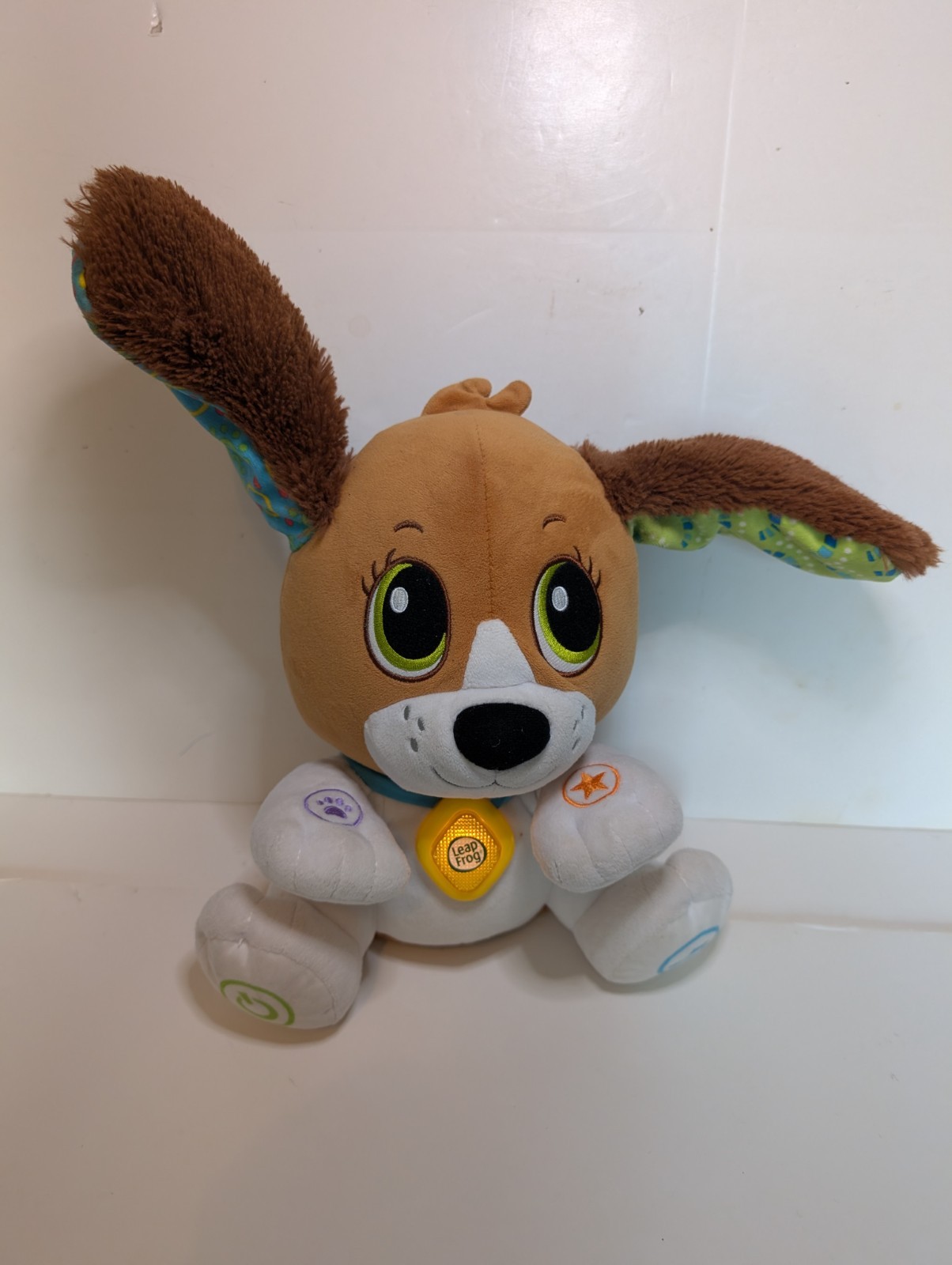 Leap Frog Puppy Speak & Learn Interactive Toy Sings Talks Ears Flop 12″ Works