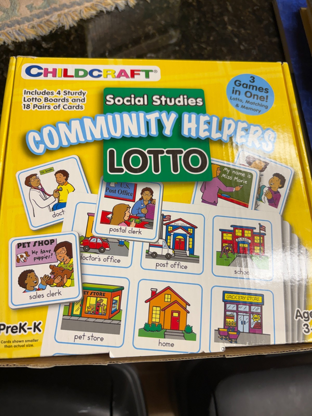Childcraft community helpers lotto game and following the rules puzzle game