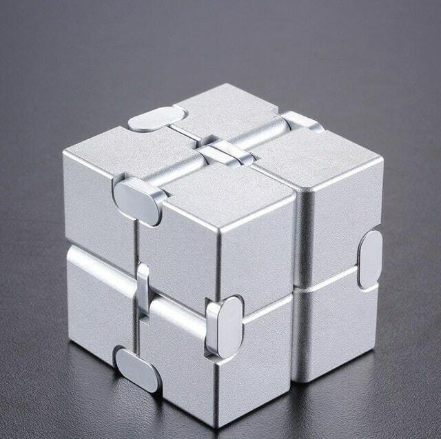 Stress Relief Toy Premium Metal Infinity Cube Portable Decompresses Relax Toys