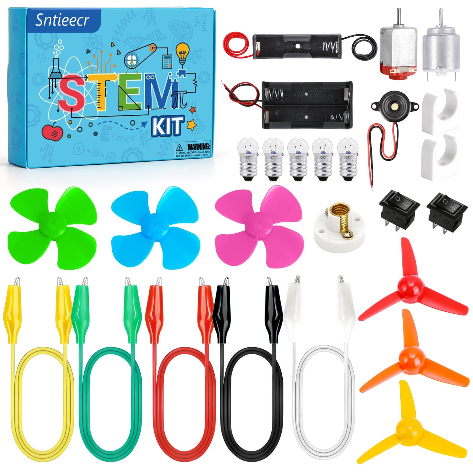 Sntieecr Electric Circuit Motor Kit for Kids 812, Electric Motor Kit with Box…