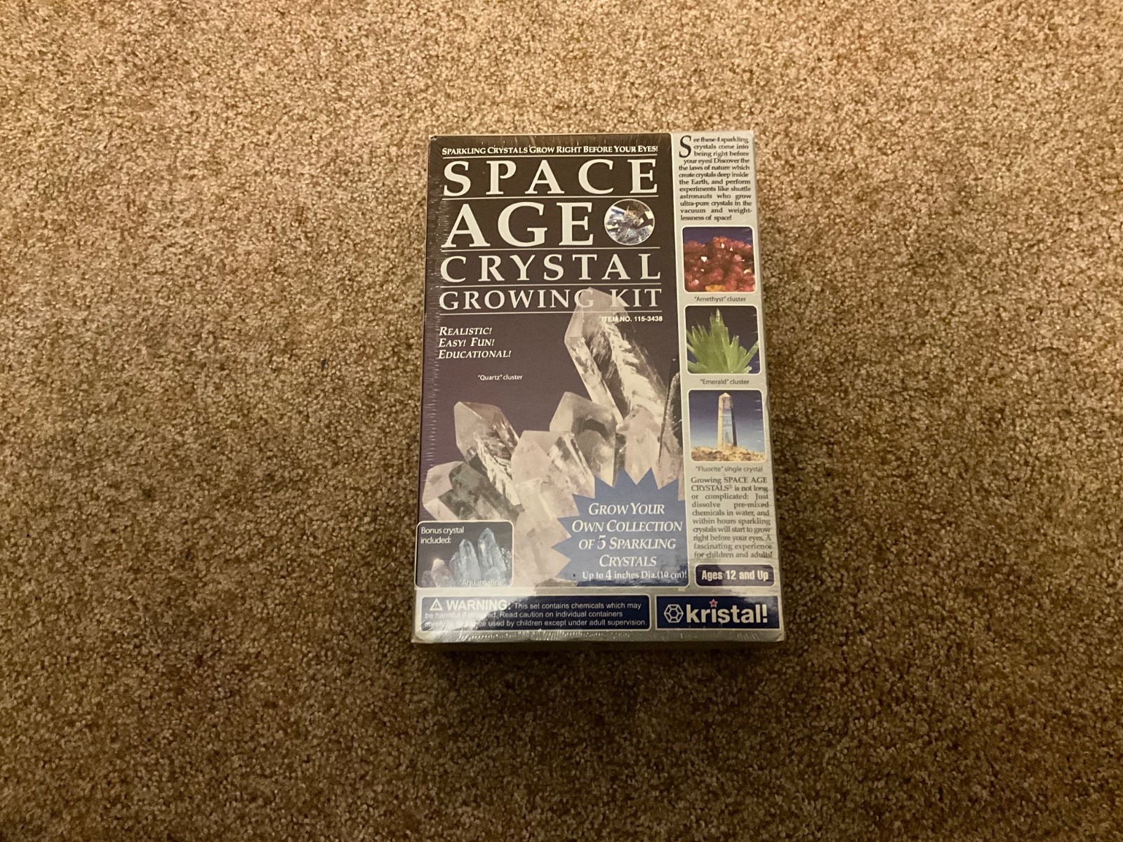Kristal ED Space Age Crystal Growing Kit 2015-Make 5 Crystals