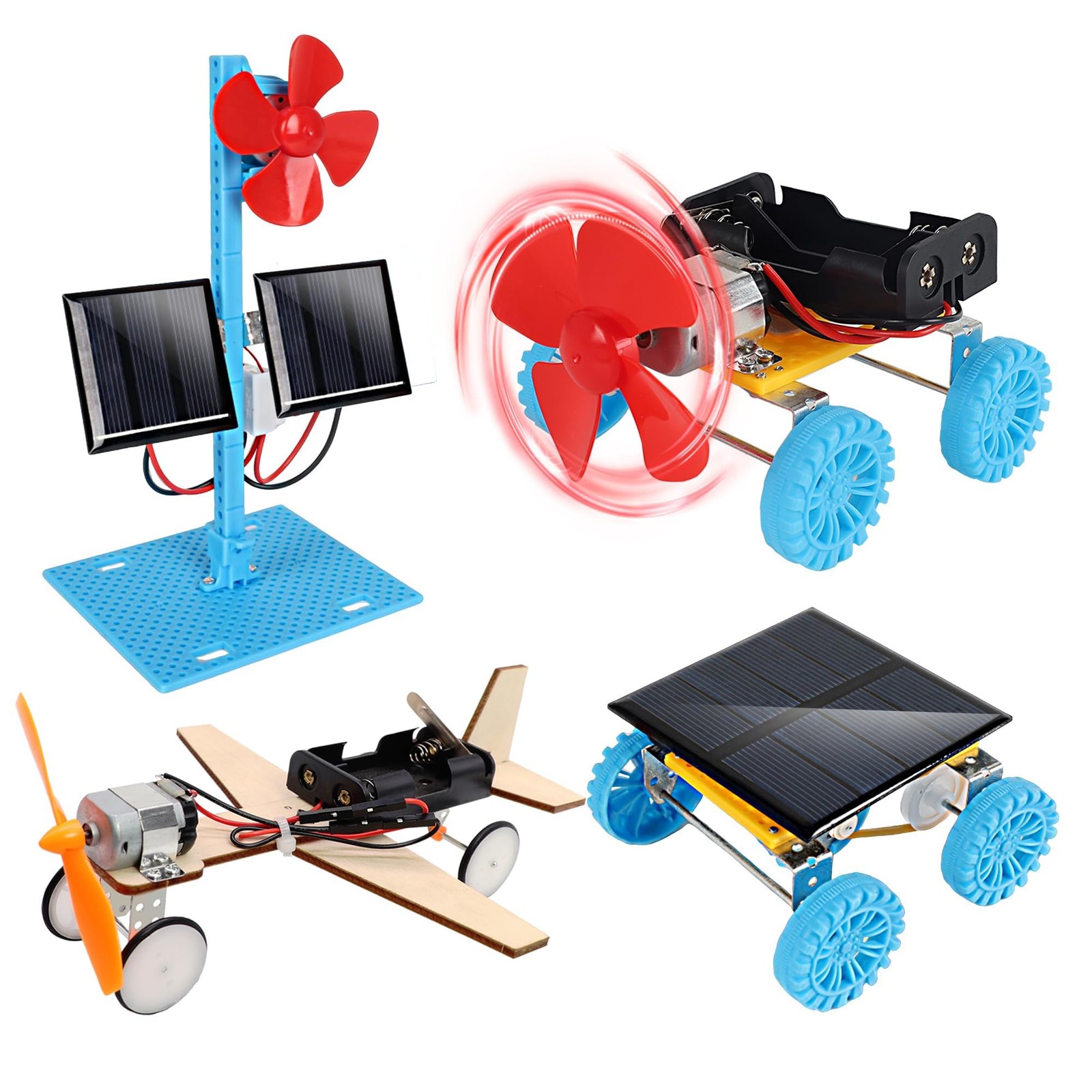 4 in 1 Solar Power & Motor STEM Kits,Science Experiment Projects for Beginner…