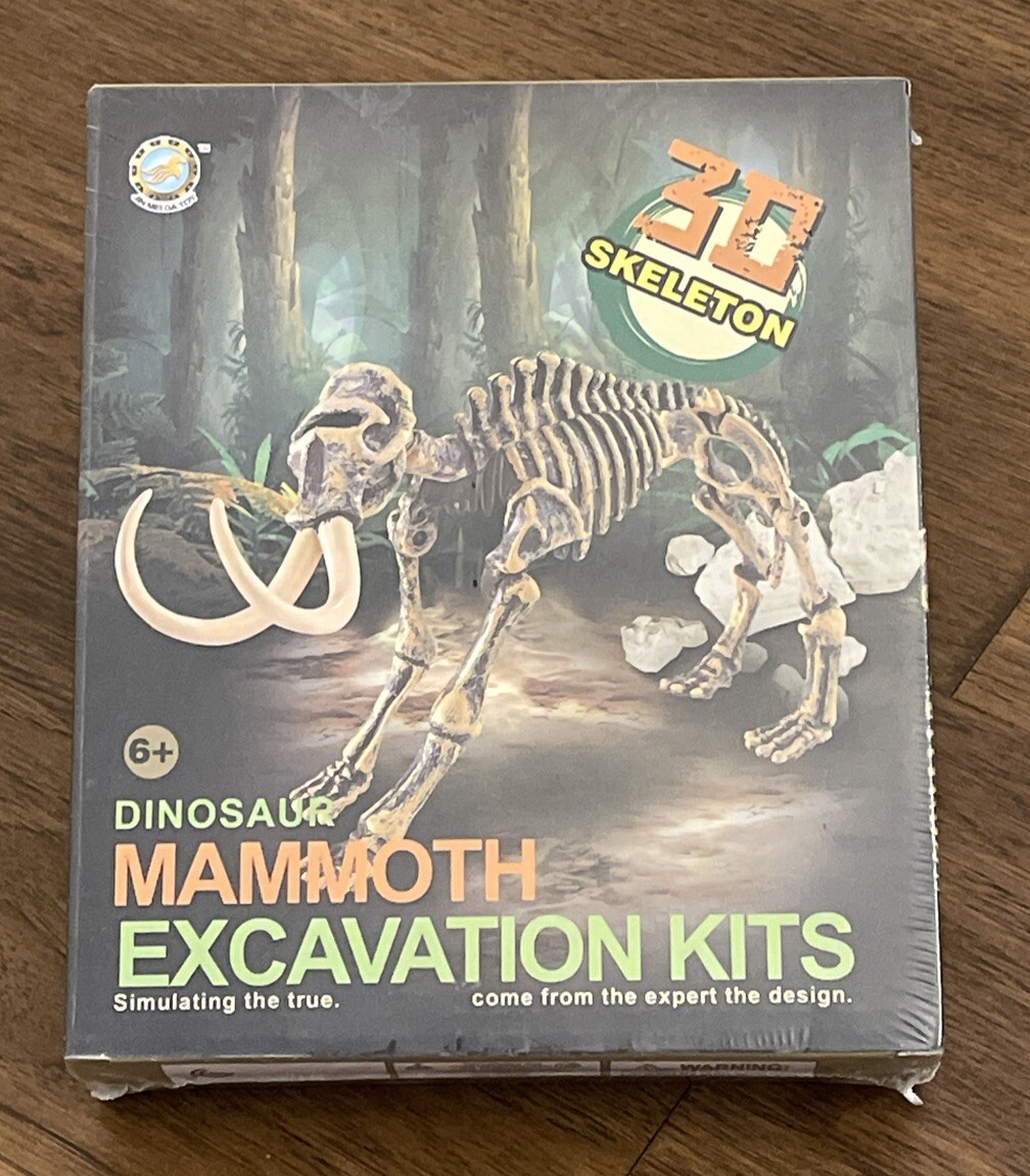 Dinosaur Fossils Excavation Kit For Kids Science Dino Dig Kit Toys – Mammoth