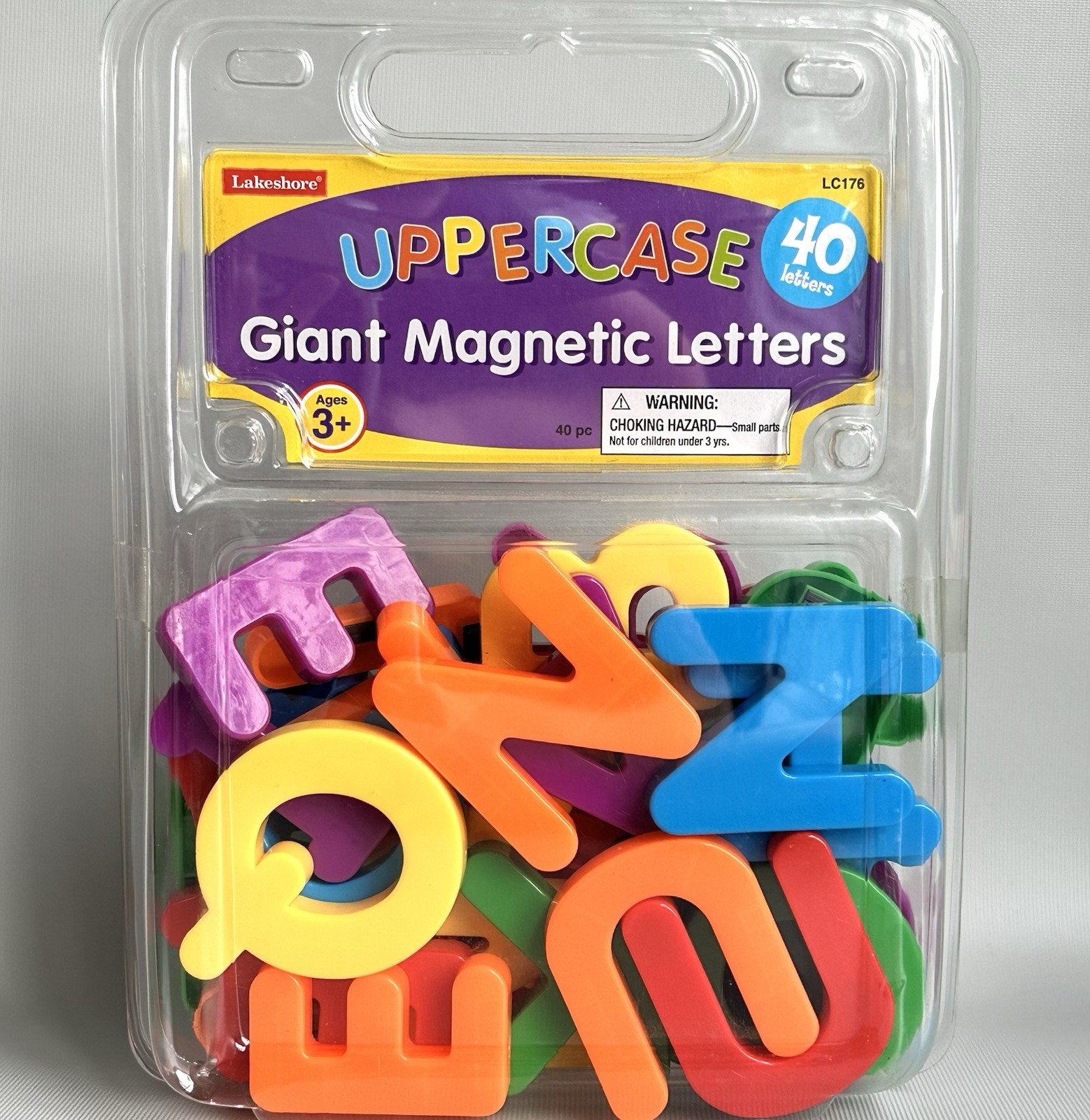 Lakeshore Giant Magnetic Letters Uppercase 40pc ABC Learning Educational