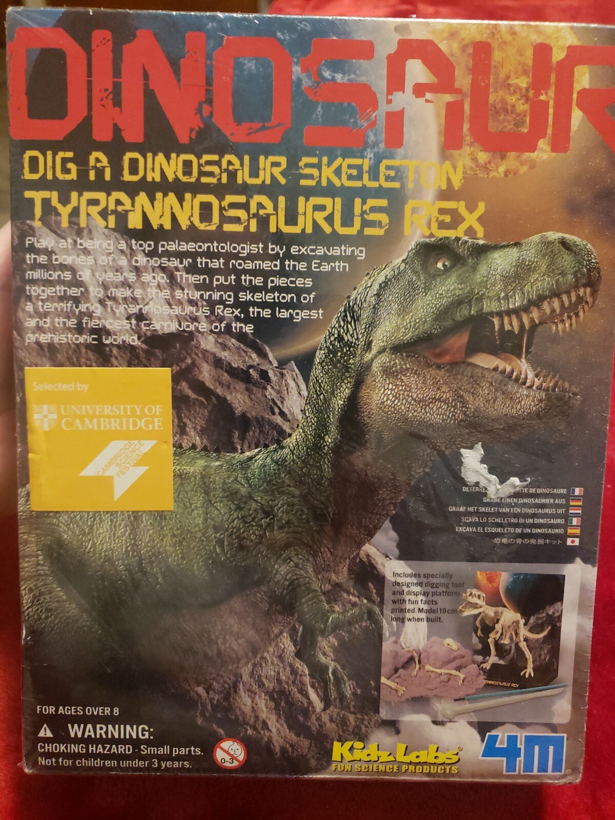 NEW DIG A DINOSAUR SKELETON TYRANNOSAURUS REX EXCAVATION FOSSIL KIT PALEONTOLOGY