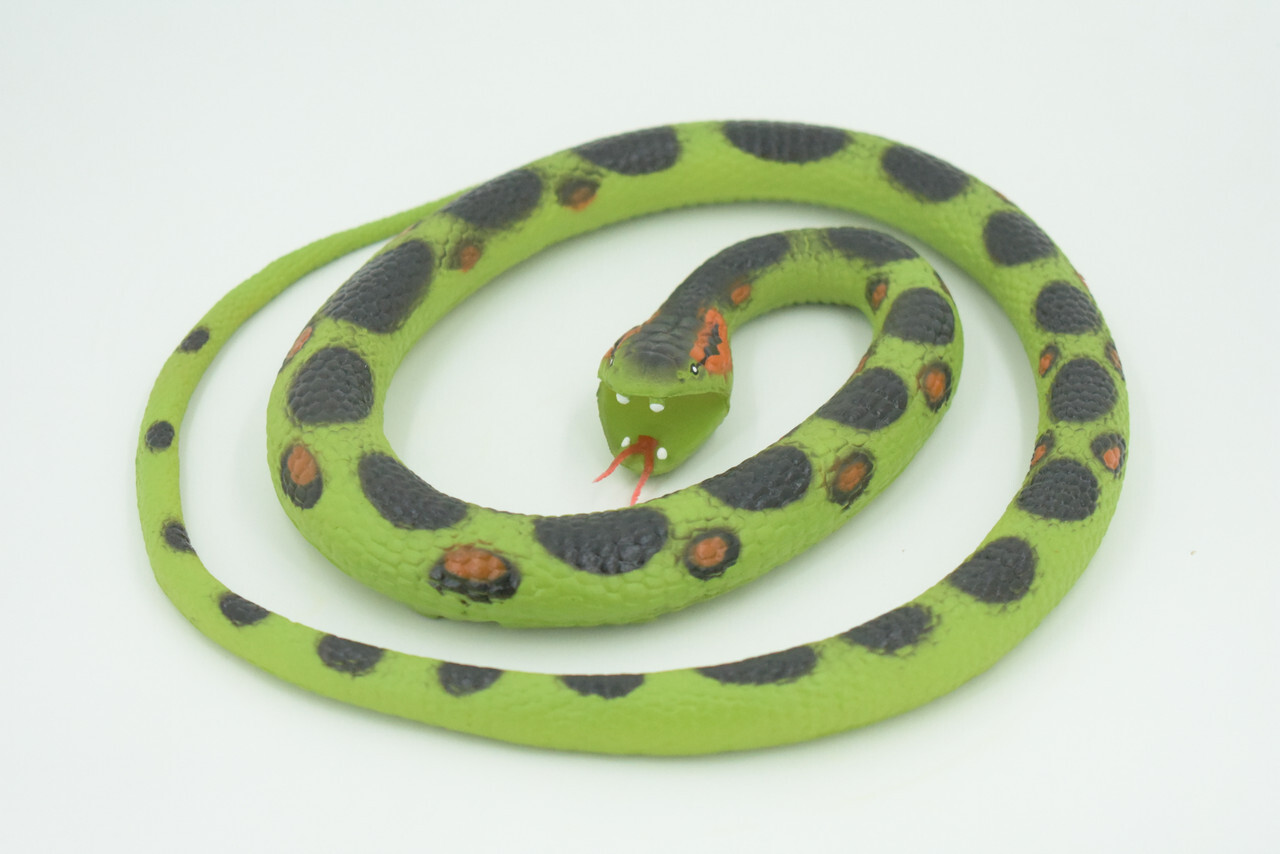 Anaconda Snake Toy, Rubber Snake, Realistic Painted Model, Gift, 42″ WR24 BB316
