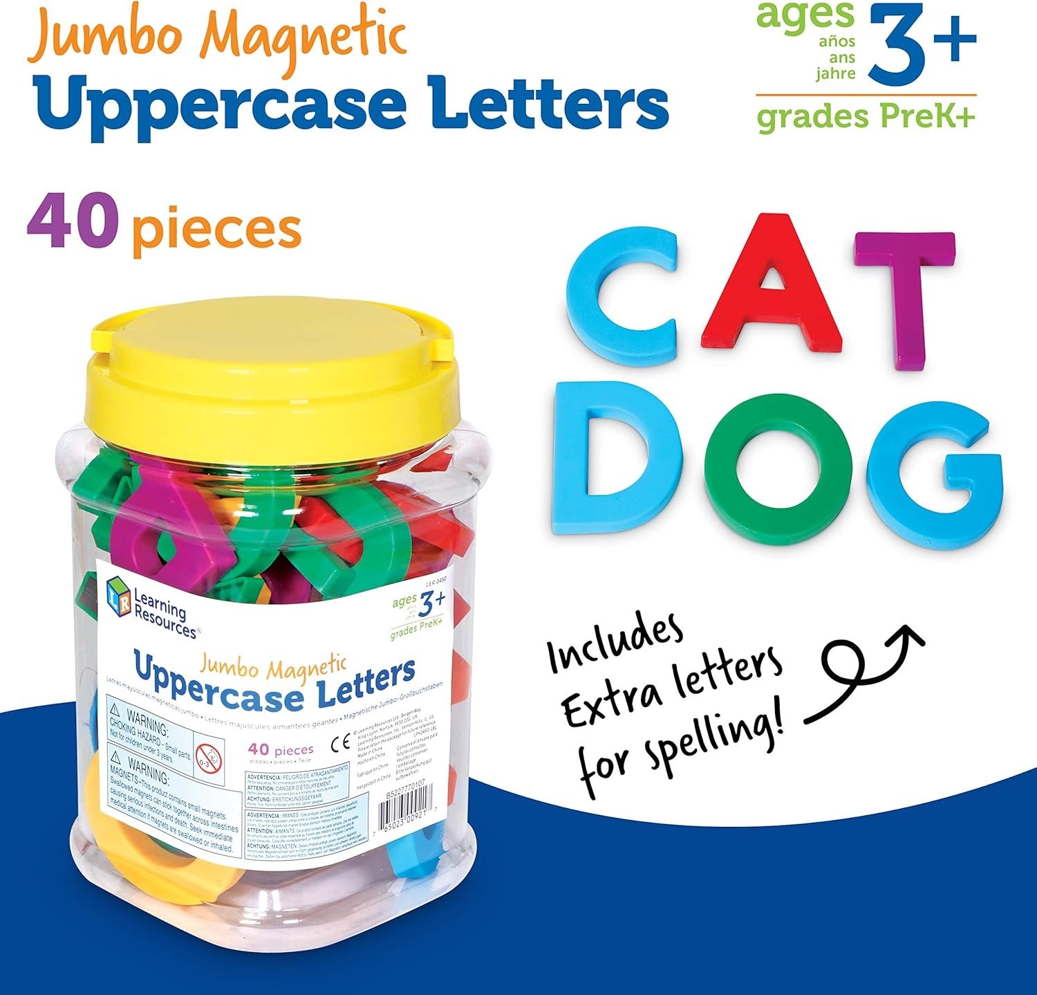 Educational Jumbo Magnetic Letters for Preschoolers – Safe & Interactive Play