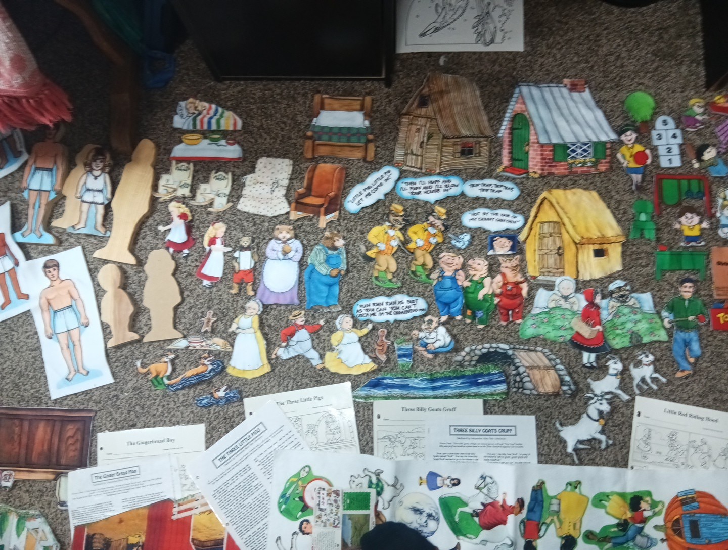 The Story Teller Felt Flannel Boards, Many Stories Lot School Princes TD17D